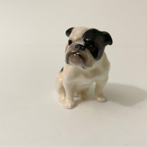 Vintage Royal Doulton K1 Porcelain Sitting English Bulldog Figurine Hand Painted - Picture 2 of 10